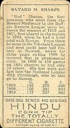 Bud Sharpe  baseball card collectible - Main Image 2