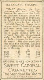 Bud Sharpe  baseball card collectible - Main Image 2