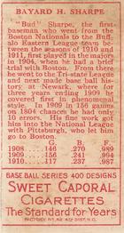 Bud Sharpe  baseball card collectible - Main Image 2