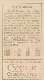 David Shean  baseball card collectible - Main Image 2