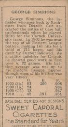 Hack Simmons  baseball card collectible - Main Image 2