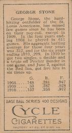 George Stone  baseball card collectible - Main Image 2