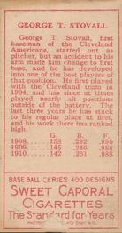 George Stovall  baseball card collectible - Main Image 2