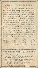 Gabby Street  baseball card collectible - Main Image 2