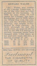 Ed Walsh  baseball card collectible - Main Image 2