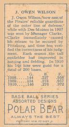 Chief Wilson  baseball card collectible - Main Image 2