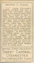 Cy Young  baseball card collectible - Main Image 2