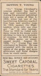 Cy Young  baseball card collectible - Main Image 2