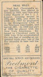 Neal Ball  baseball card collectible - Main Image 2