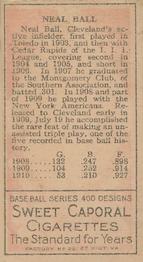 Neal Ball  baseball card collectible - Main Image 2