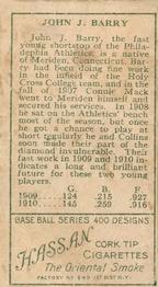 Jack Barry  baseball card collectible - Main Image 2