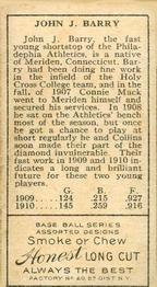 Jack Barry  baseball card collectible - Main Image 2