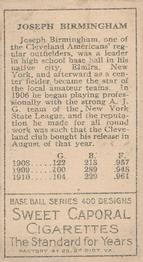 Joe Birmingham  baseball card collectible - Main Image 2