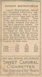 Joe Birmingham  baseball card collectible - Main Image 2