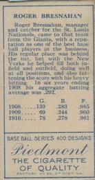 Roger Bresnahan  baseball card collectible - Main Image 2