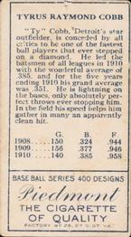 Ty Cobb  baseball card collectible - Main Image 2