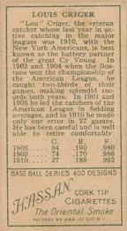 Lou Criger  baseball card collectible - Main Image 2