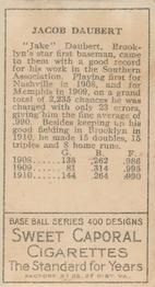 Jake Daubert  baseball card collectible - Main Image 2