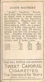 Jake Daubert  baseball card collectible - Main Image 2