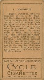 Jiggs Donahue  baseball card collectible - Main Image 2