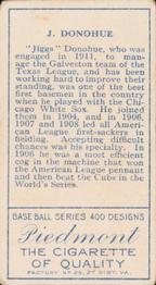 Jiggs Donahue  baseball card collectible - Main Image 2