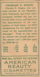 Red Dooin  baseball card collectible - Main Image 2