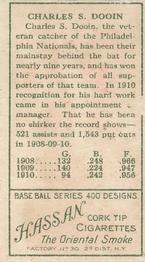 Red Dooin  baseball card collectible - Main Image 2