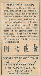 Red Dooin  baseball card collectible - Main Image 2