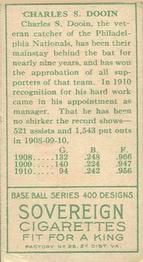 Red Dooin  baseball card collectible - Main Image 2