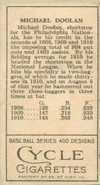 Mickey Doolan  baseball card collectible - Main Image 2