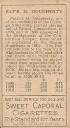 Patsy Dougherty  baseball card collectible - Main Image 2