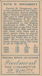 Patsy Dougherty  baseball card collectible - Main Image 2