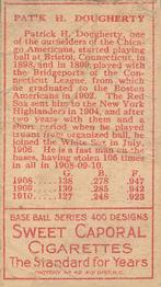 Patsy Dougherty  baseball card collectible - Main Image 2