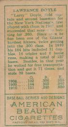 Larry Doyle  baseball card collectible - Main Image 2