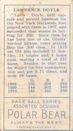 Larry Doyle  baseball card collectible - Main Image 2