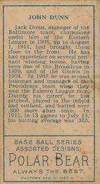 Jack Dunn  baseball card collectible - Main Image 2