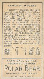 Jimmy Dygert  baseball card collectible - Main Image 2