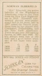 Kid Elberfeld  baseball card collectible - Main Image 2