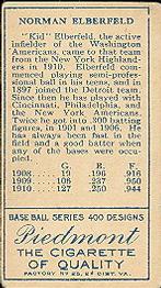 Kid Elberfeld  baseball card collectible - Main Image 2