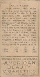 Louis Evans  baseball card collectible - Main Image 2