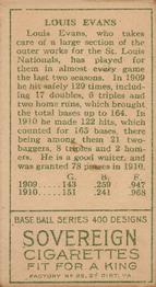 Louis Evans  baseball card collectible - Main Image 2