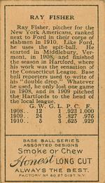 Ray Fisher  baseball card collectible - Main Image 2