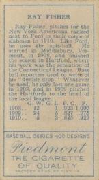 Ray Fisher  baseball card collectible - Main Image 2