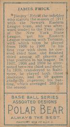 Jimmy Frick  baseball card collectible - Main Image 2