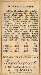 Miller Huggins  baseball card collectible - Main Image 2