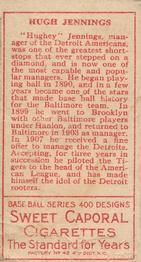 Hughie Jennings  baseball card collectible - Main Image 2