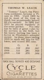 Tommy Leach  baseball card collectible - Main Image 2