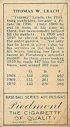 Tommy Leach  baseball card collectible - Main Image 2
