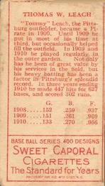 Tommy Leach  baseball card collectible - Main Image 2