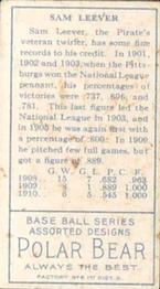 Sam Leever  baseball card collectible - Main Image 2
